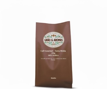 Grão & Aromas  – Café Gourmet, Torra Média – 250g